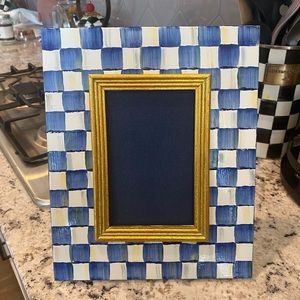 Royal check Mackenzie Childs 4x6 frame